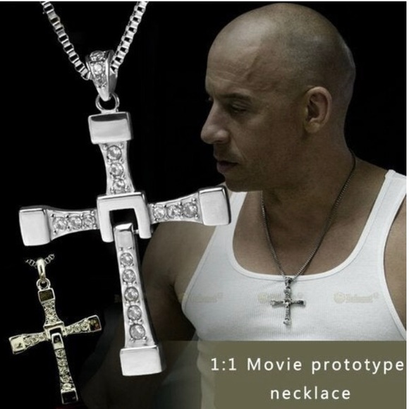 Lovergirl Other - Last One✨ Vin Diesel Silver Cross Necklace